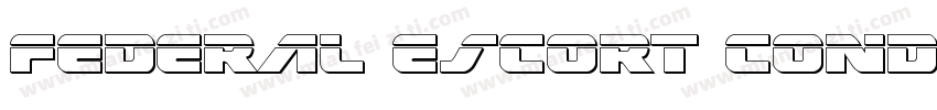 Federal Escort Conde字体转换